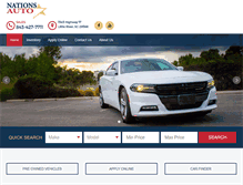 Tablet Screenshot of nationsautoinc.com